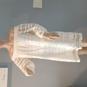 🔥🔥🔥TRINA TURK Trina Hoku lace off the shoulder mini dress M Easter